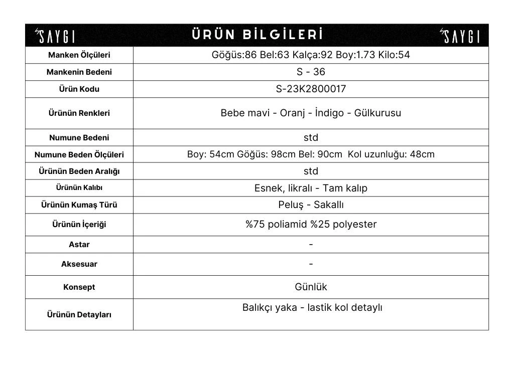 Balıkçı Yaka Yumoş Kazak