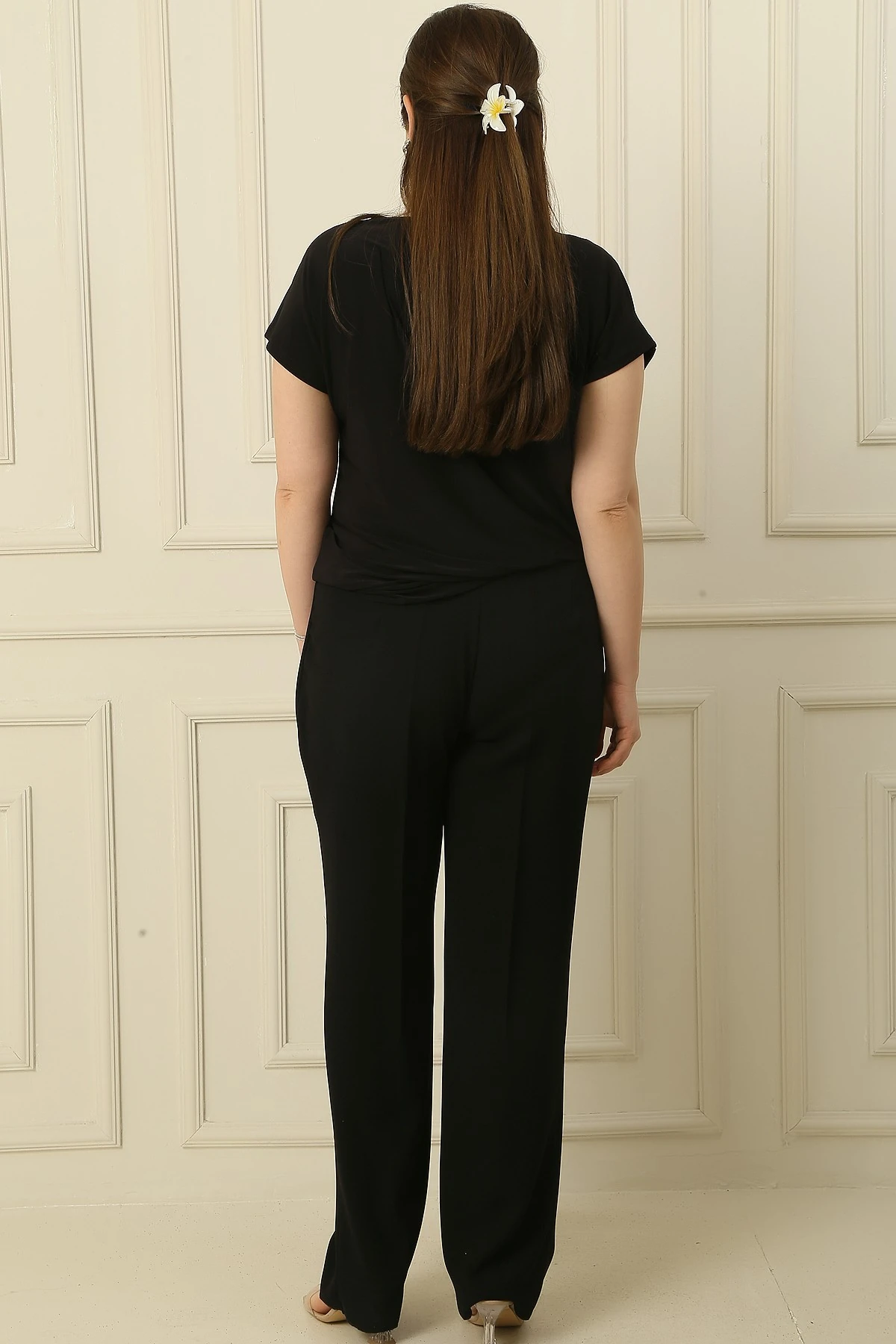 Beli Lastikli Büyük Beden Pantolon