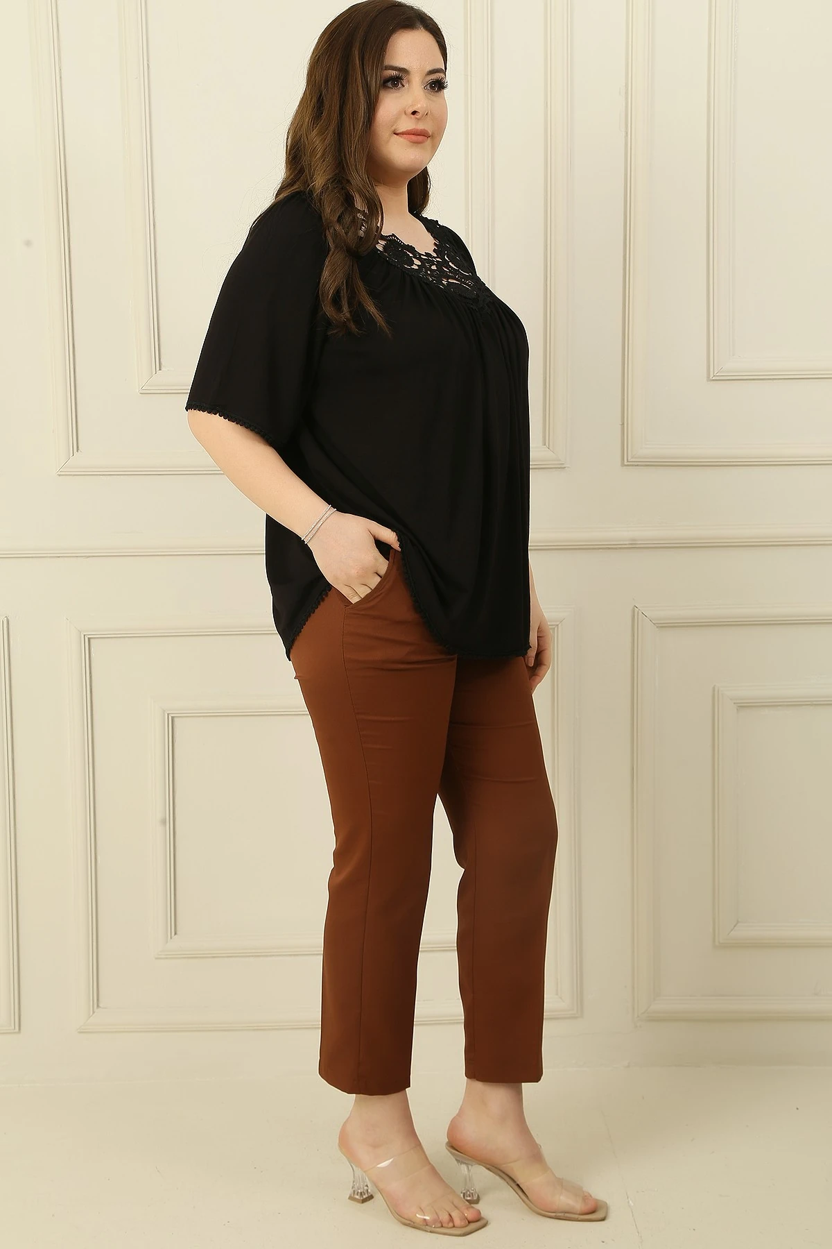 Yandan Cepli B.B Klasik Pantolon