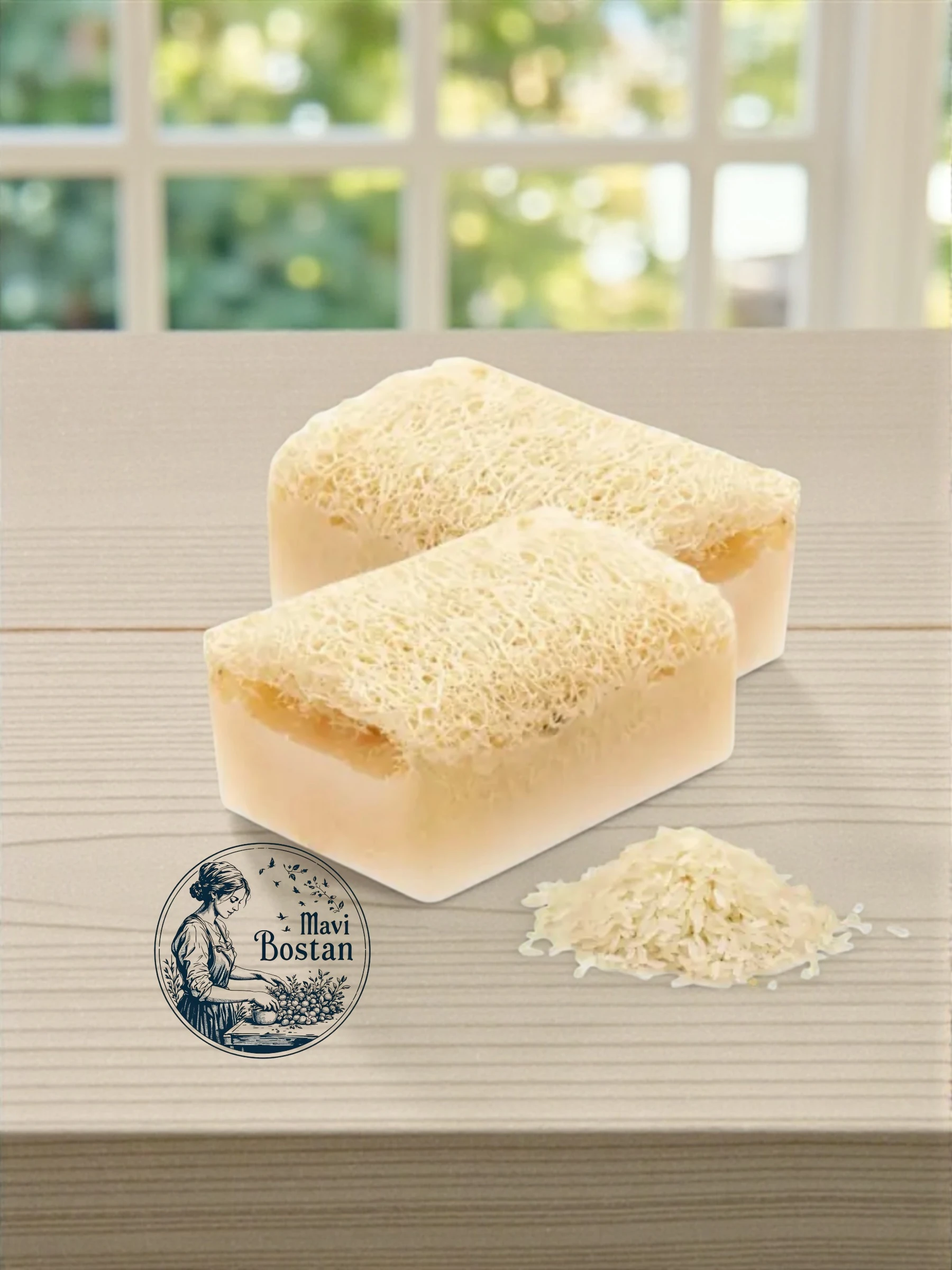 Pirinç Özlü Kabak Lifli Sabun