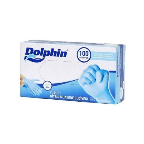 Dolphin Mavi Nitril Eldiven S