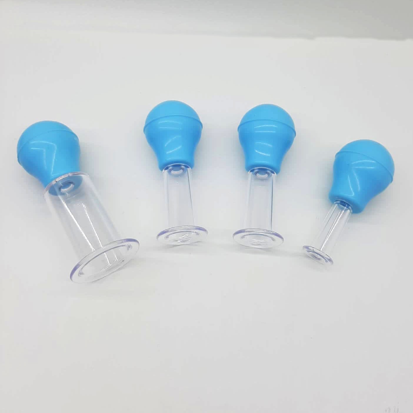 Plastik Yüz Masaj Kupası 4'lü Set
