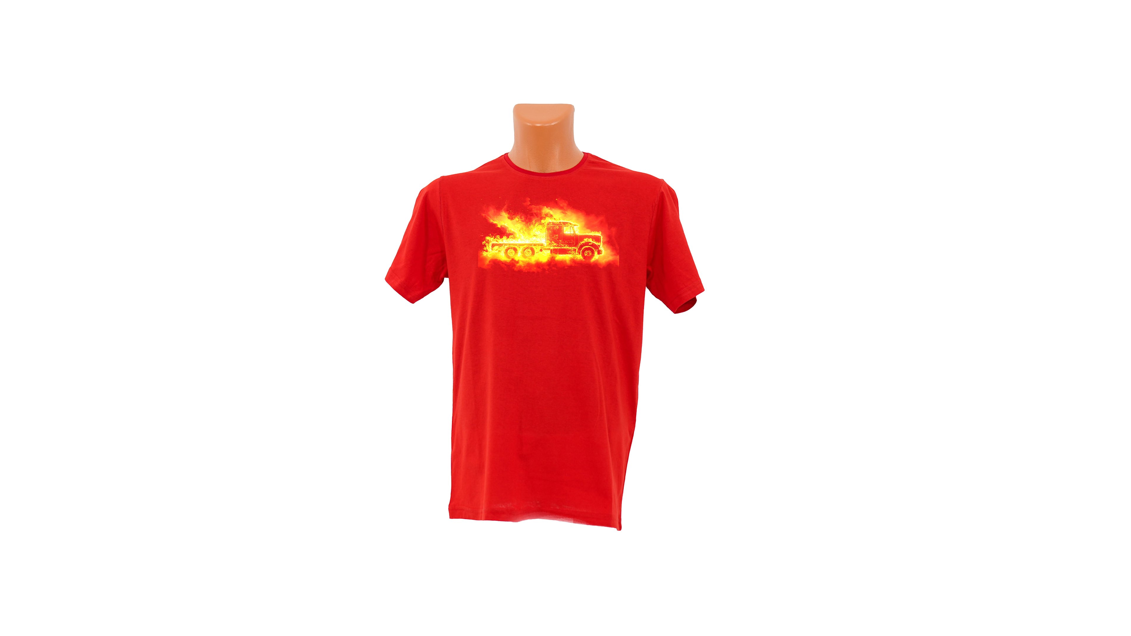 Burning Truck T-shirt - Red