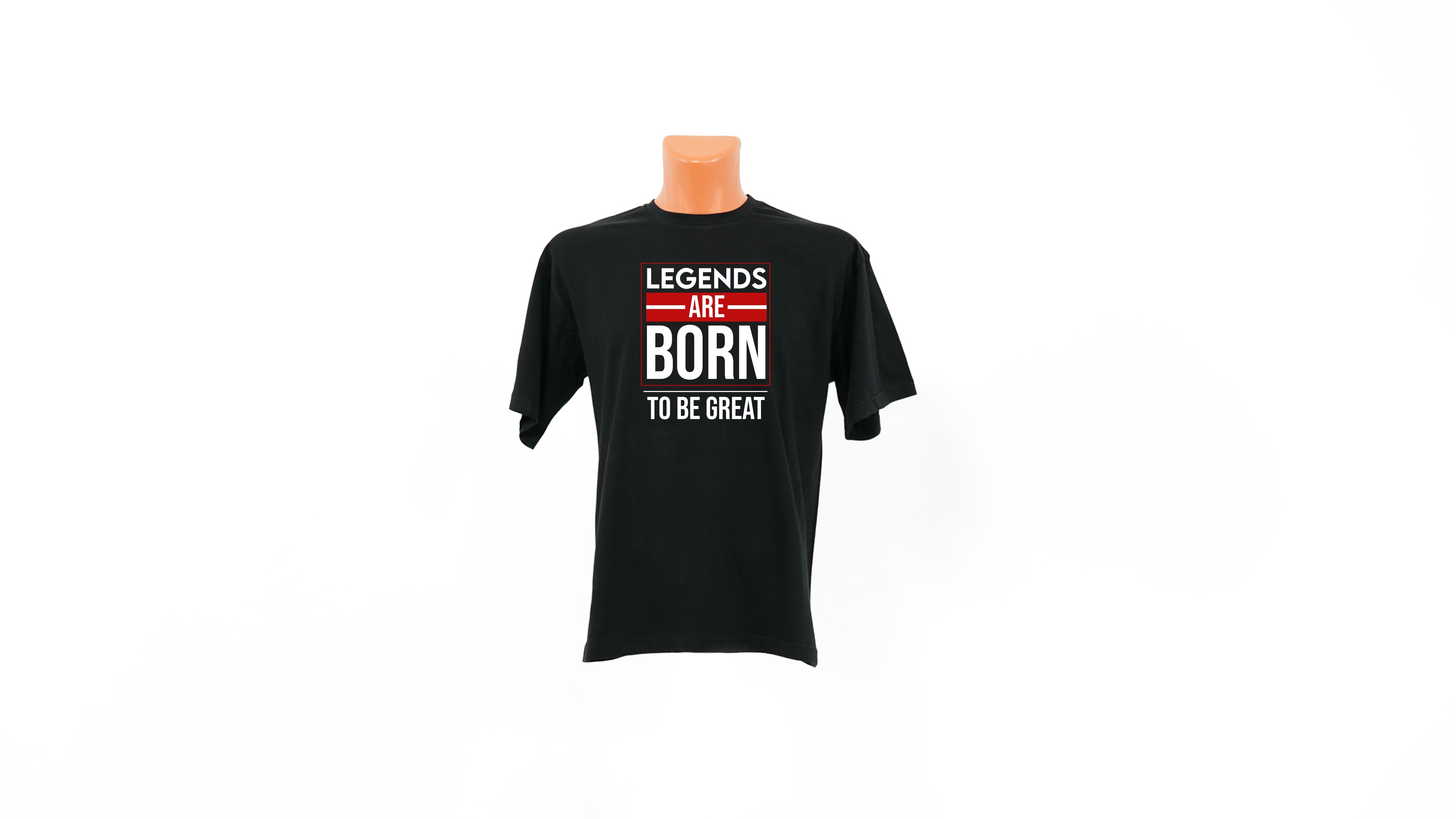 Legends Are Born To Be Great T-shirt - Black