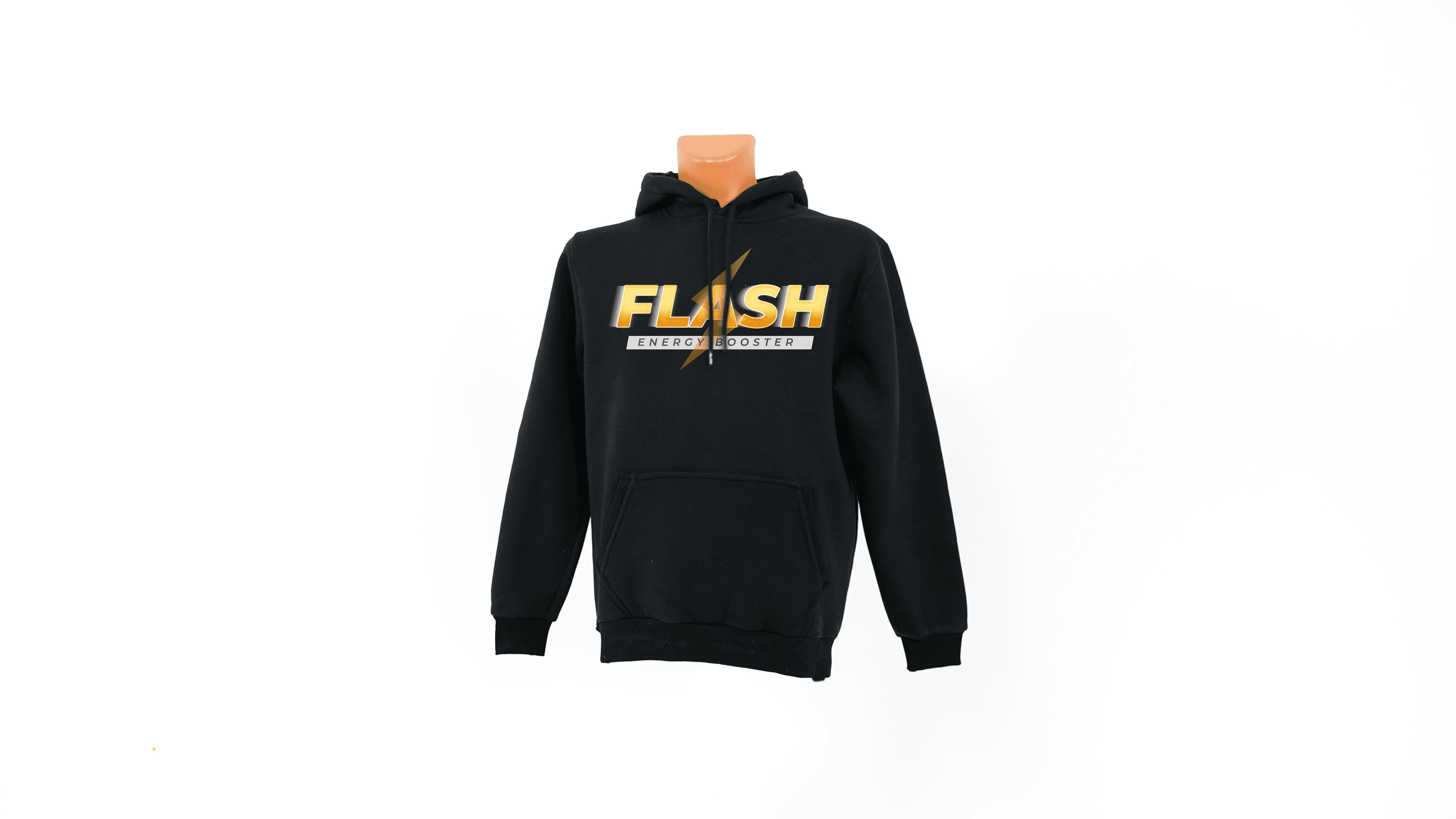 Flash baskılı Sweatshirt - Siyah