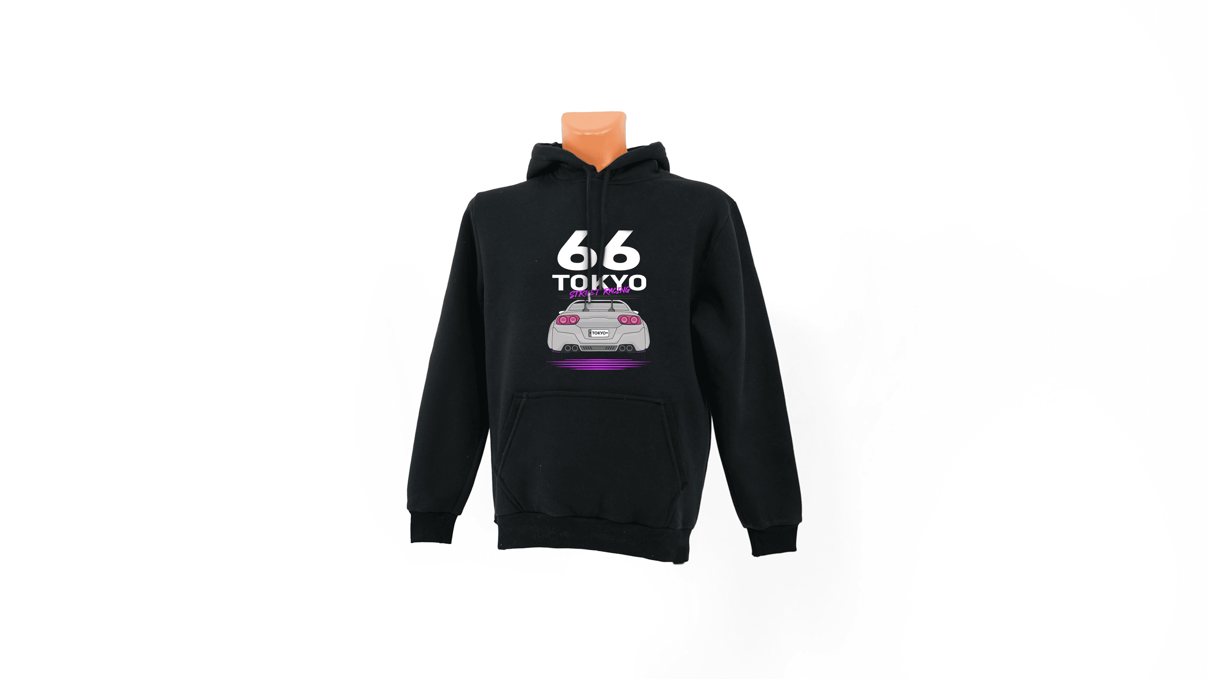 Tokyo Car Night baskılı Sweatshirt - Siyah