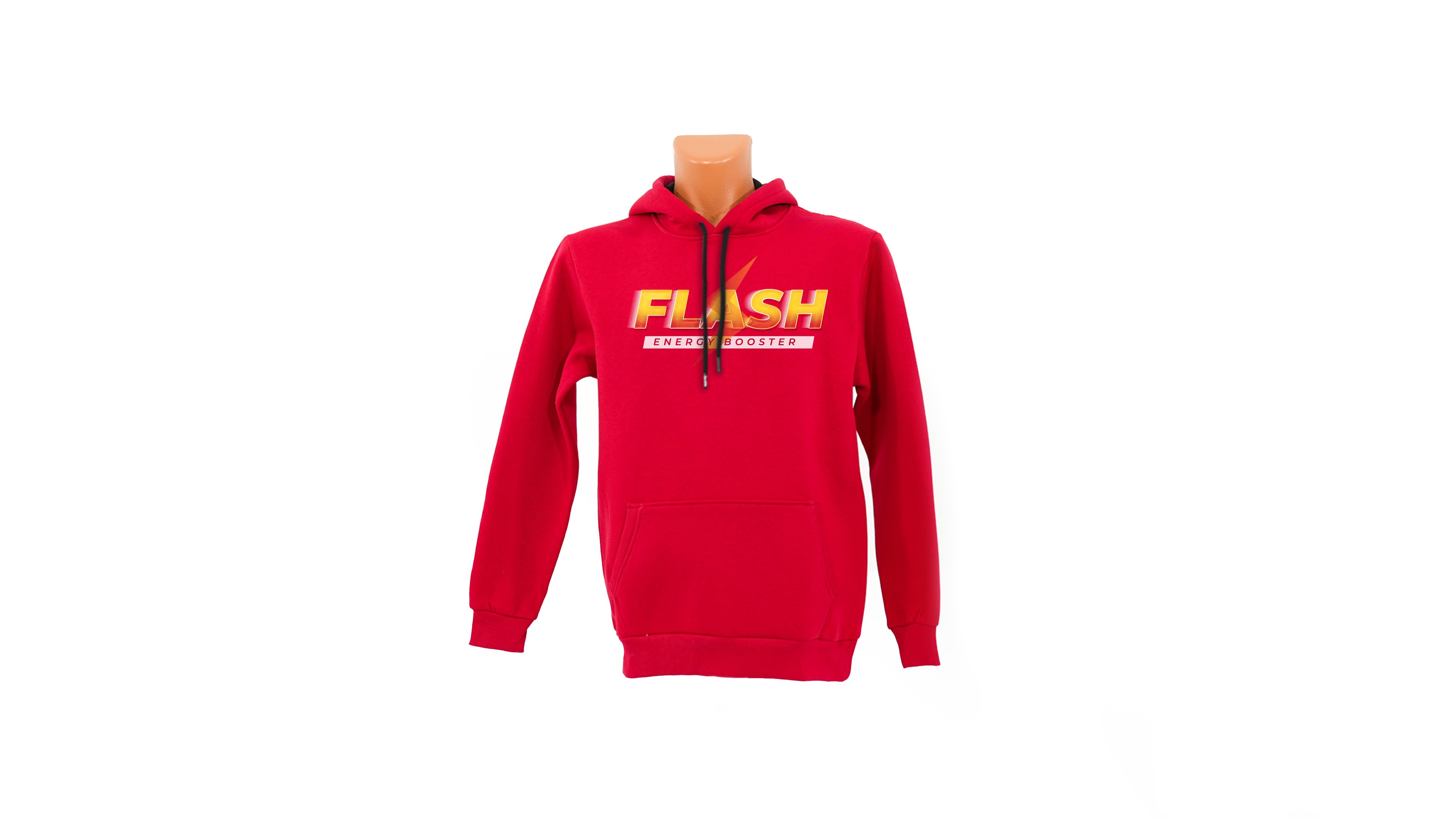 Flash baskılı Sweatshirt - Kırmızı