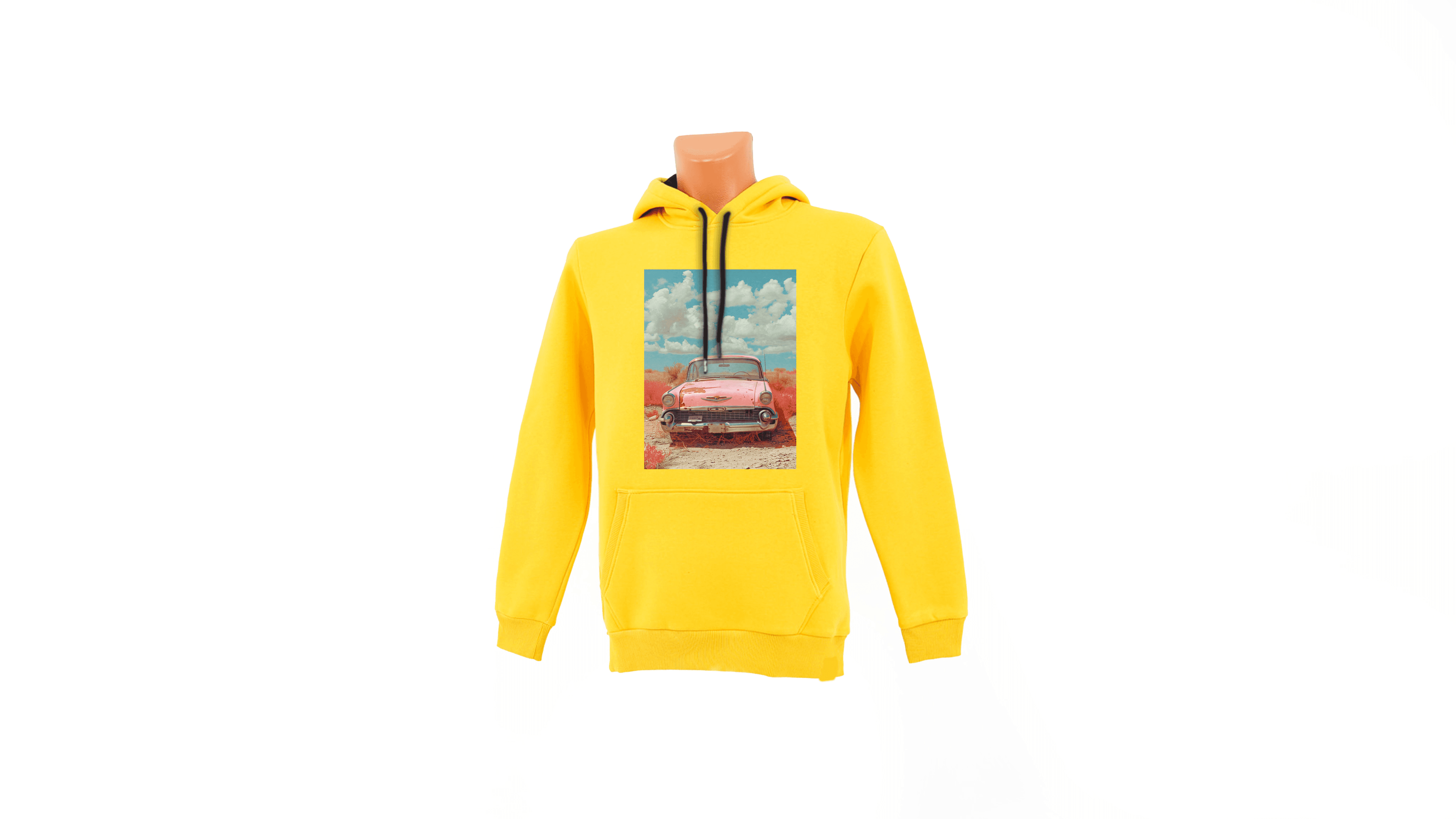 Rustic Ride baskılı Sweatshirt - Sarı