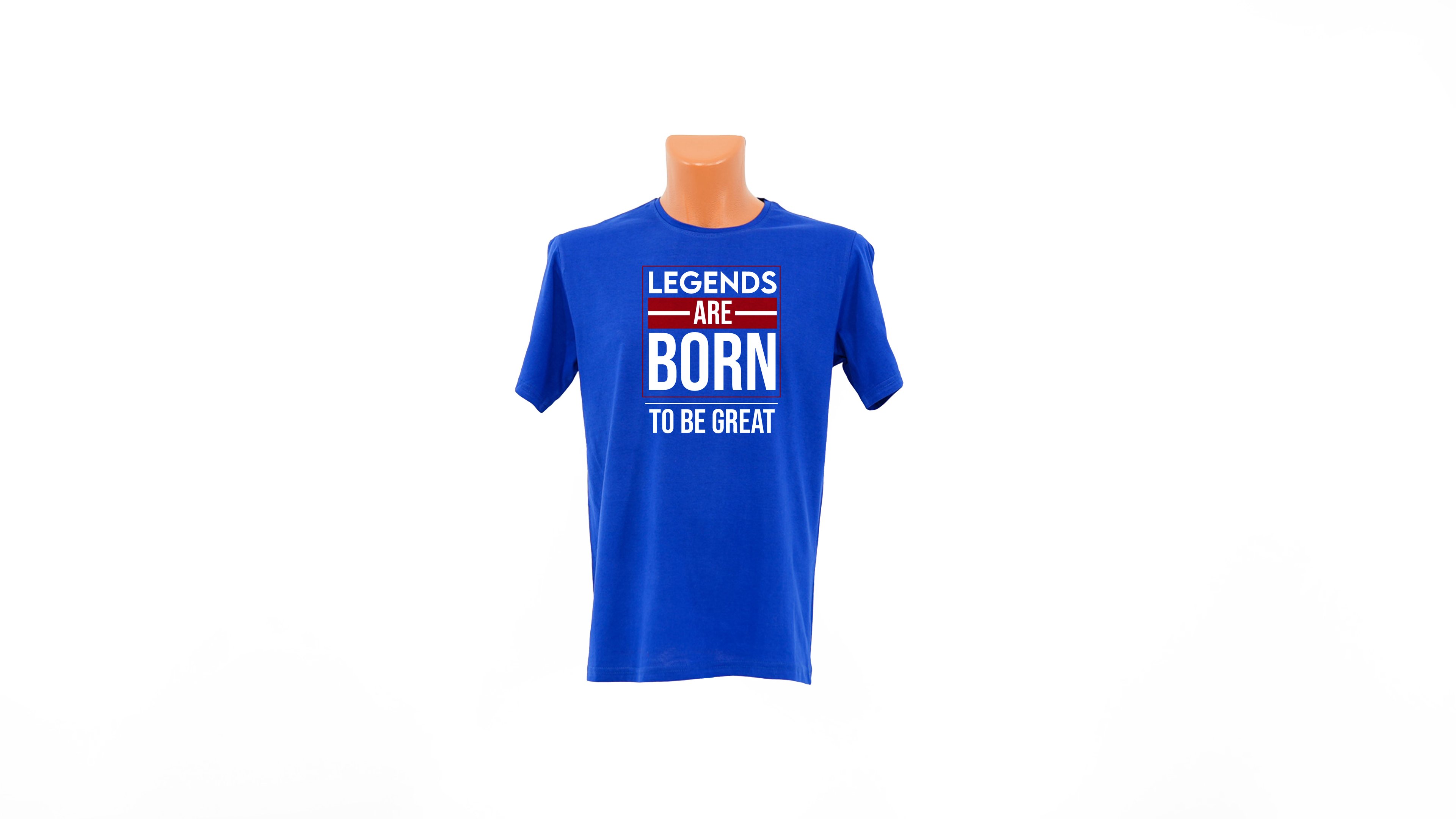 Legends Are Born To Be Great T-shirt - Blue