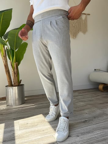 Harvest Duble Paça Kumaş Pantolon - Gri