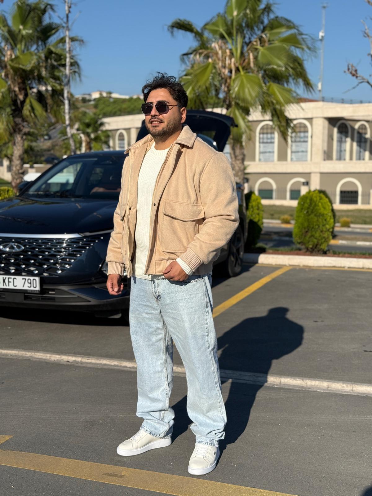 Kaşe Torba Cepli Mont  - Bej