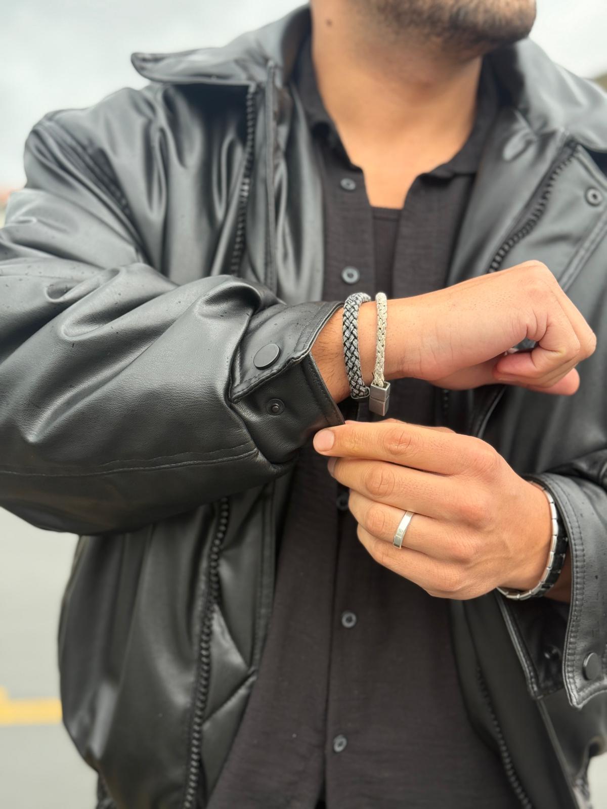 Oversize Bomber Deri Mont - S-M