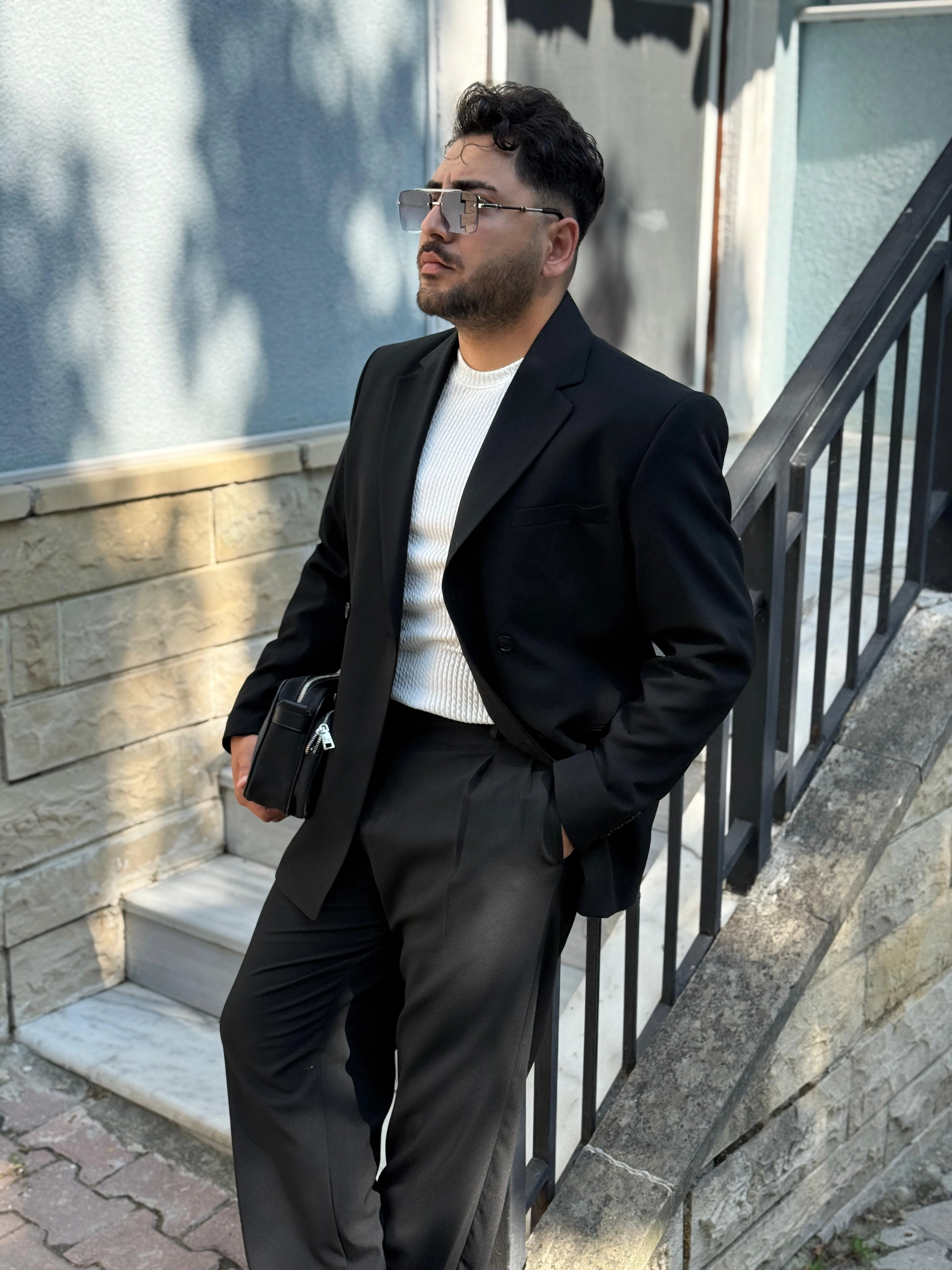 Oversize Takım Elbise Siyah