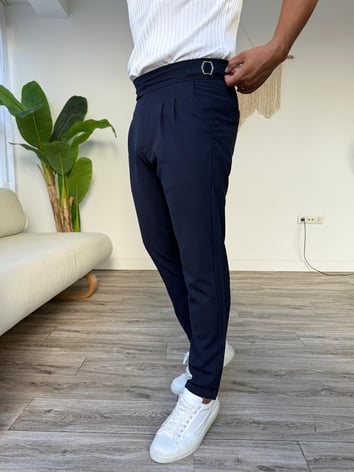 Harvest Duble Paça Kumaş Pantolon - Lacivert