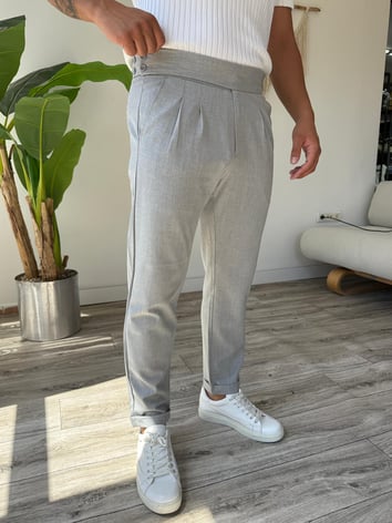 Harvest Duble Paça Kumaş Pantolon - Gri