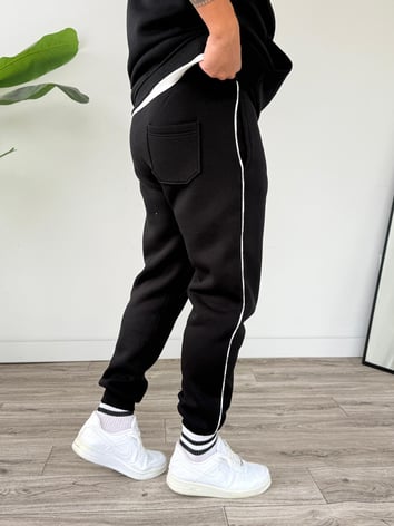 Kapüşonlu Kanguru Cepli Biyeli Alt Üst Takım