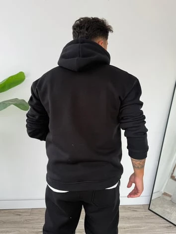 Kapüşonlu Kanguru Cepli Biyeli Alt Üst Takım