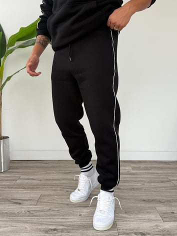 Kapüşonlu Kanguru Cepli Biyeli Alt Üst Takım