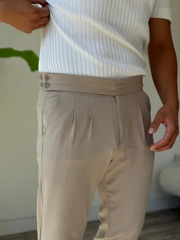 Harvest Duble Paça Kumaş Pantolon - Gri