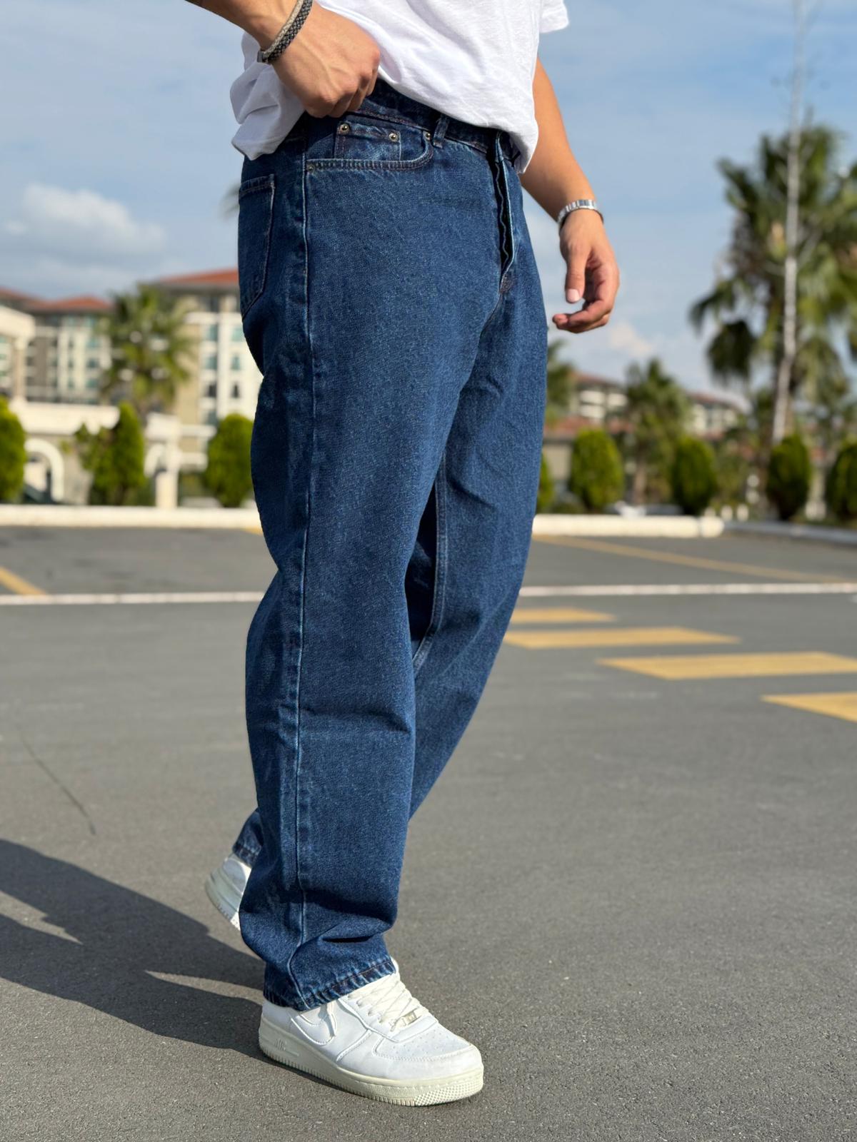 Baggy Kot Pantolon - Mavi