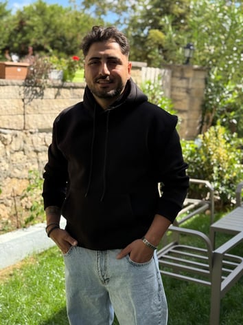 Kapüşonlu Kanguru Cepli Sweat - Siyah