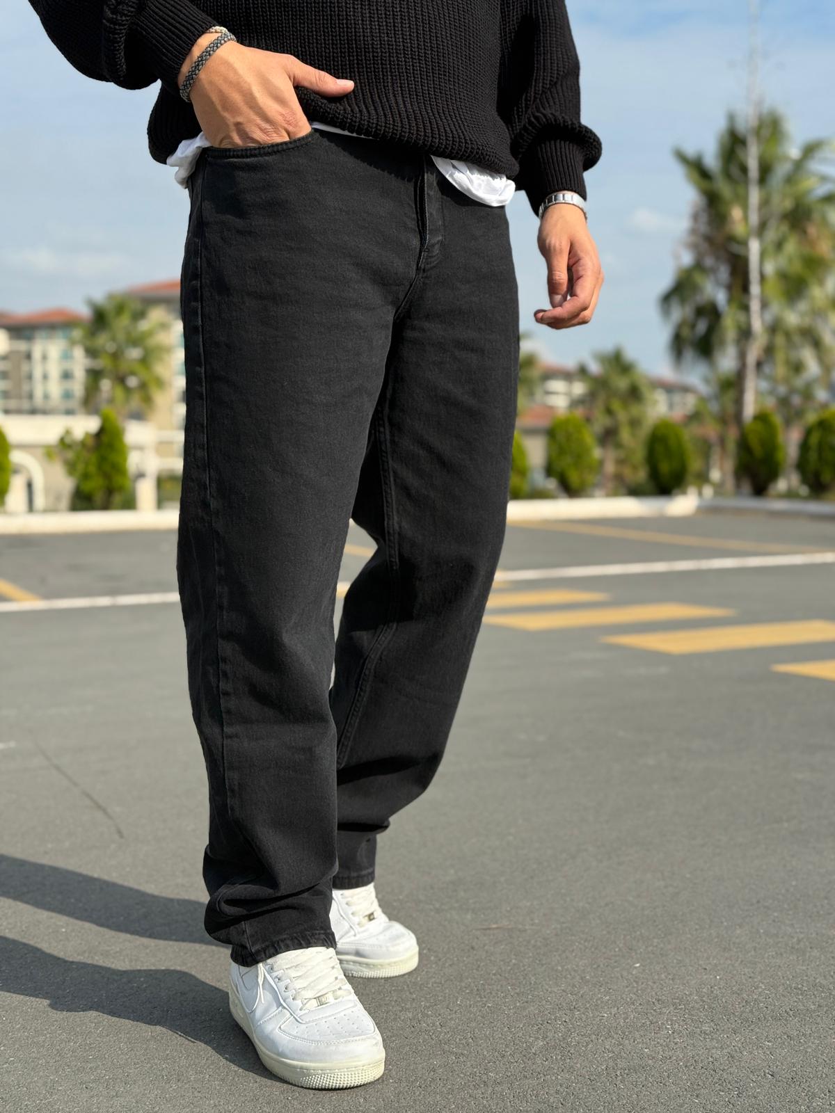 Baggy Kot Pantolon - Füme