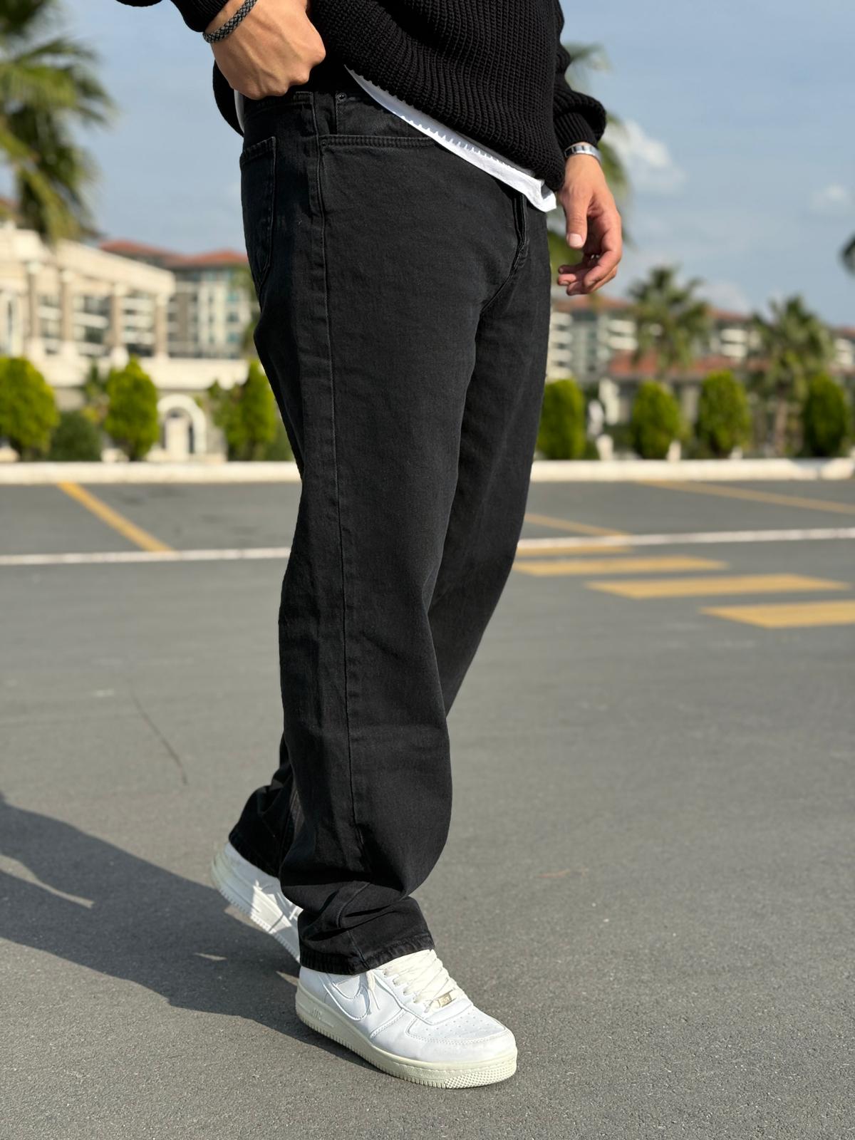 Baggy Kot Pantolon - Füme