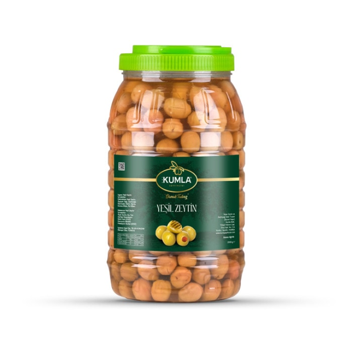 Kumla Zeytincisi Edremit Çizik Yeşil Zeytin 2 kg - PET