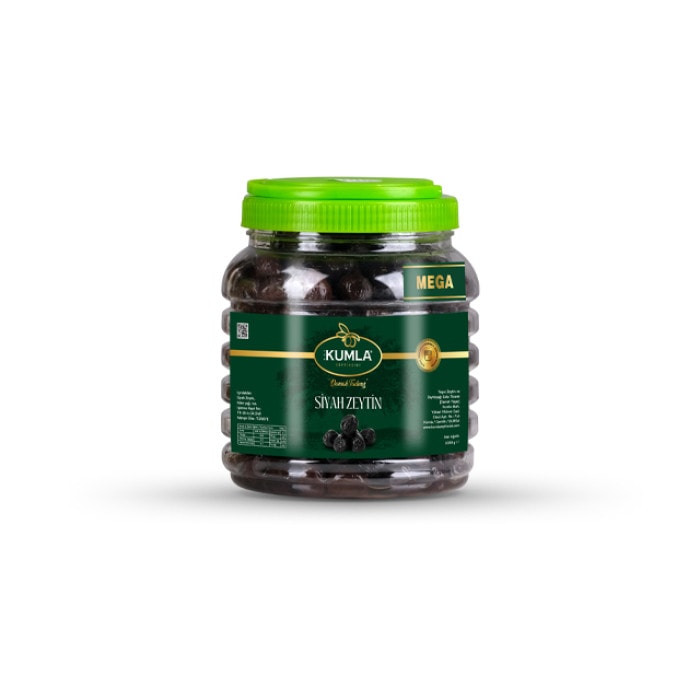 Kumla Zeytincisi Salamura Mega Gemlik Siyah Zeytin 1 kg - PET