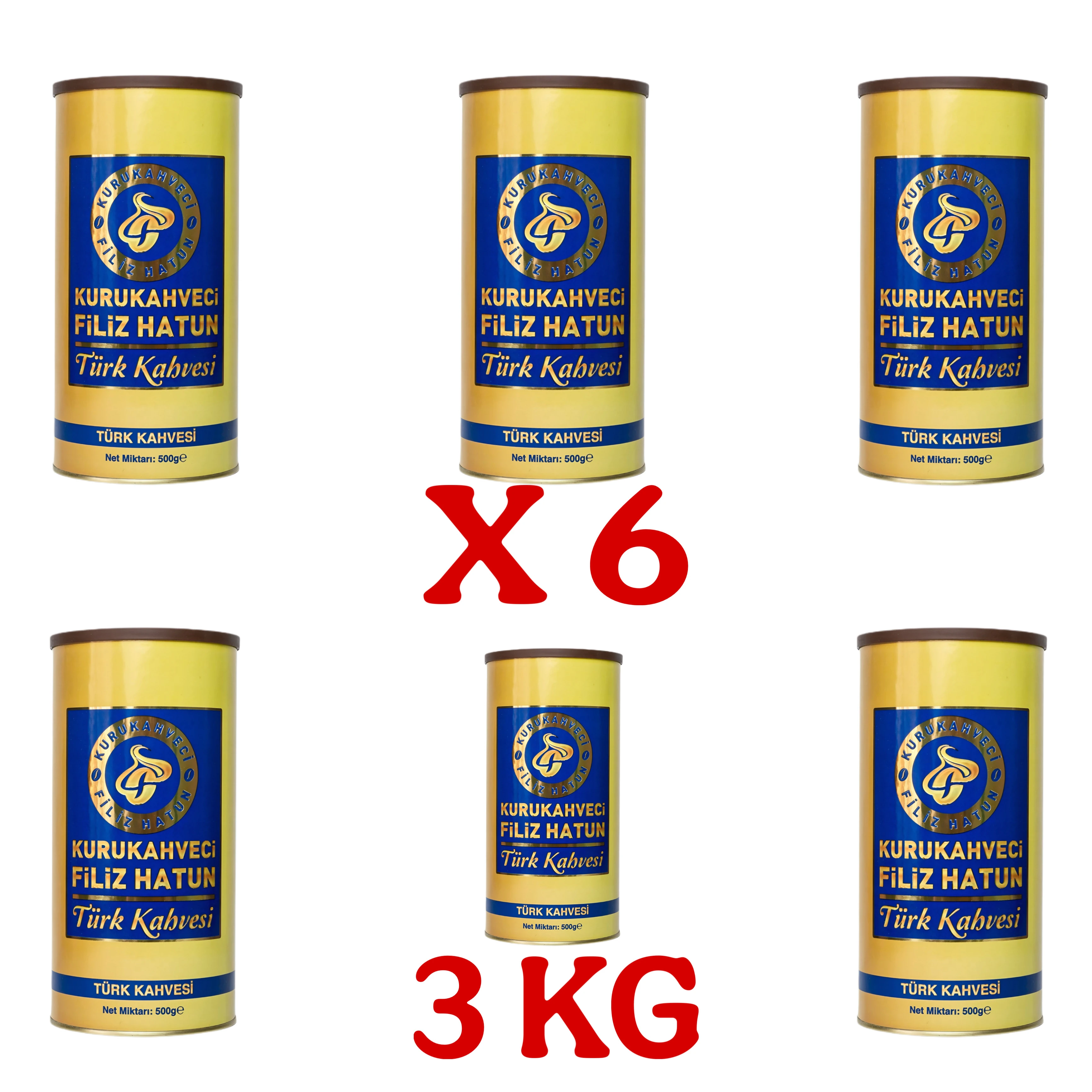 Klasik Türk Kahvesi 500gram X 6 (3.000gr)