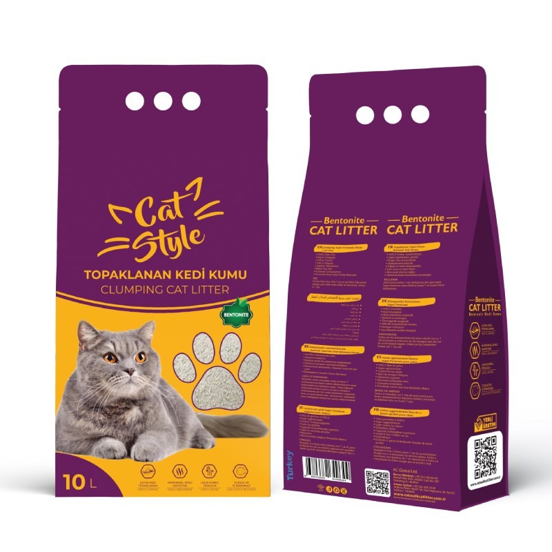 Cat Style Bentonit Topaklanan Kedi Kumu (10 Lt)