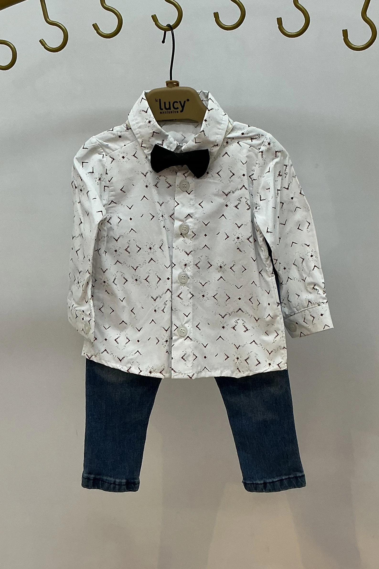 Papyon Aksesuarlı Blazer Ceketli Gömlekli Erkek Takım