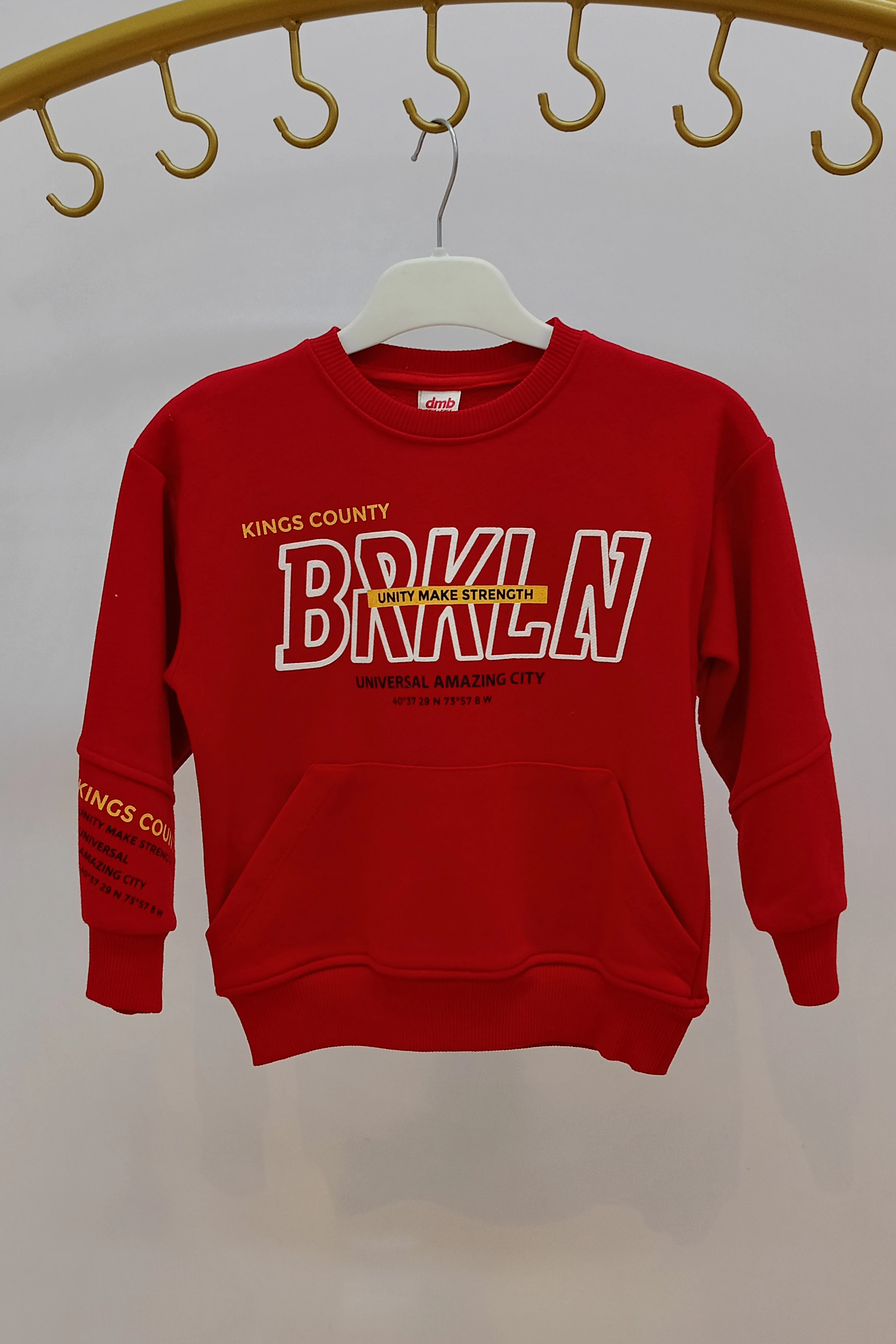 Kanguru Cepli Önü Yazı Detaylı Erkek Eşofman Takımı