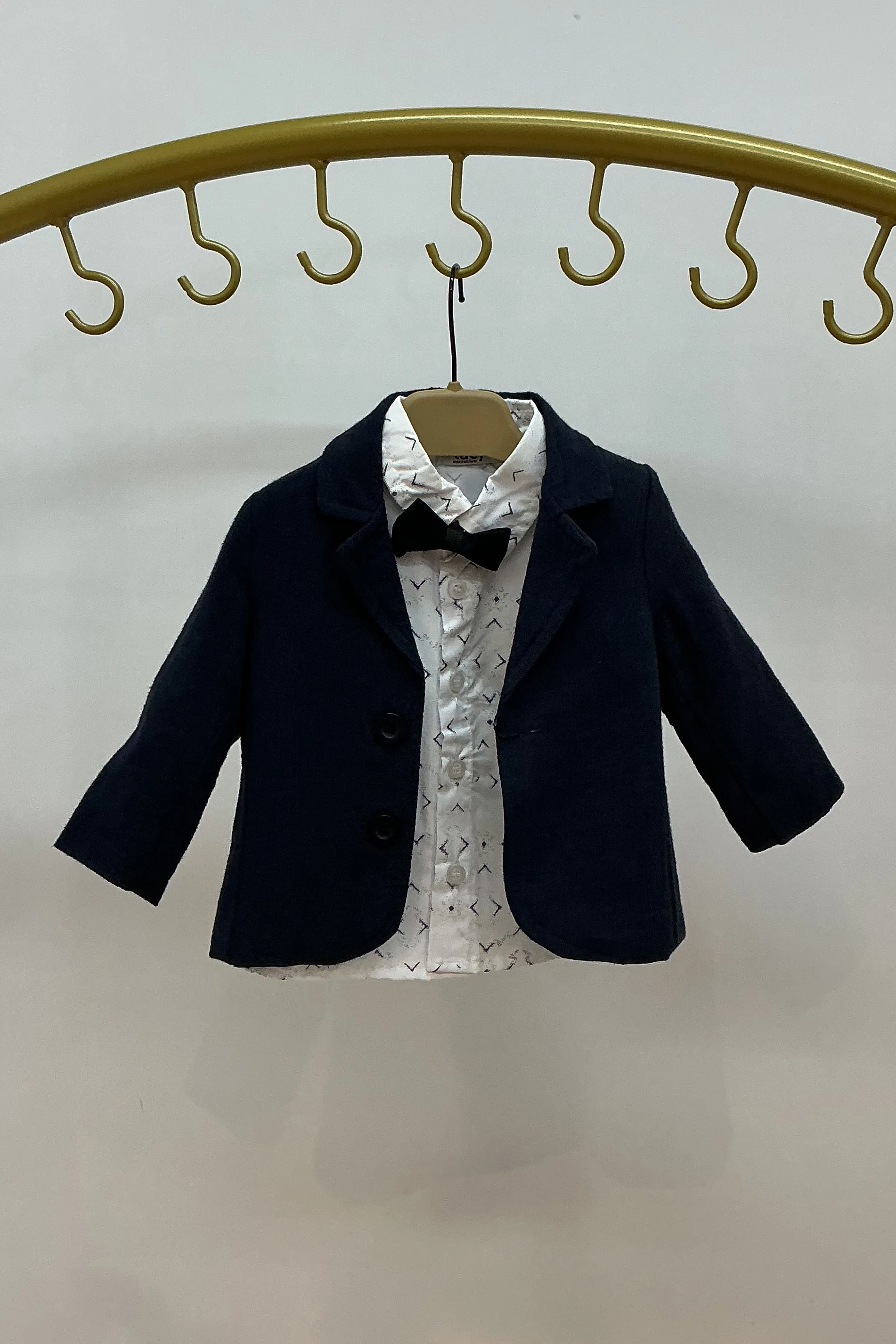 Papyon Aksesuarlı Blazer Ceketli Gömlekli Erkek Takım