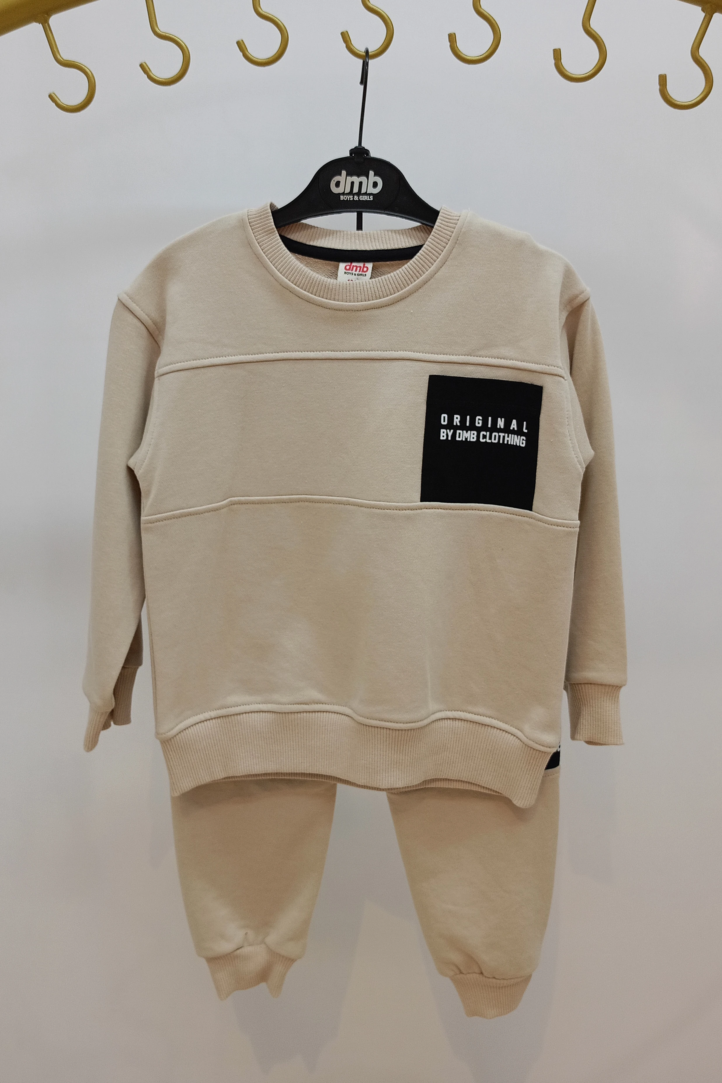 Yazılı Blok Cep Altı Blok Şeritli Erkek Eşofman Takımı