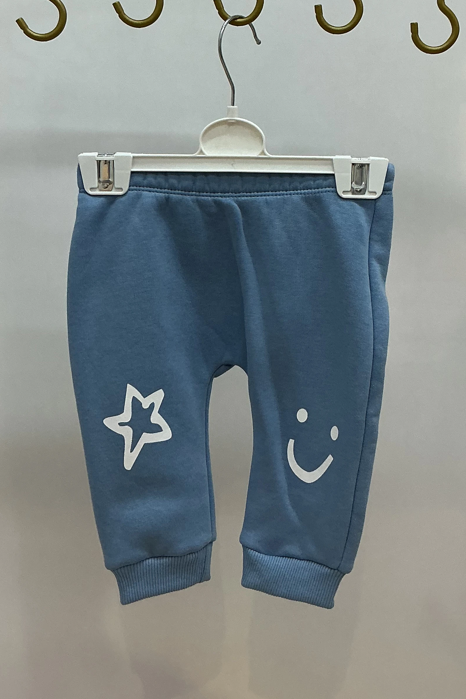 Cepli Kabartma Polarlı Sweati Desenli Erkek Takım