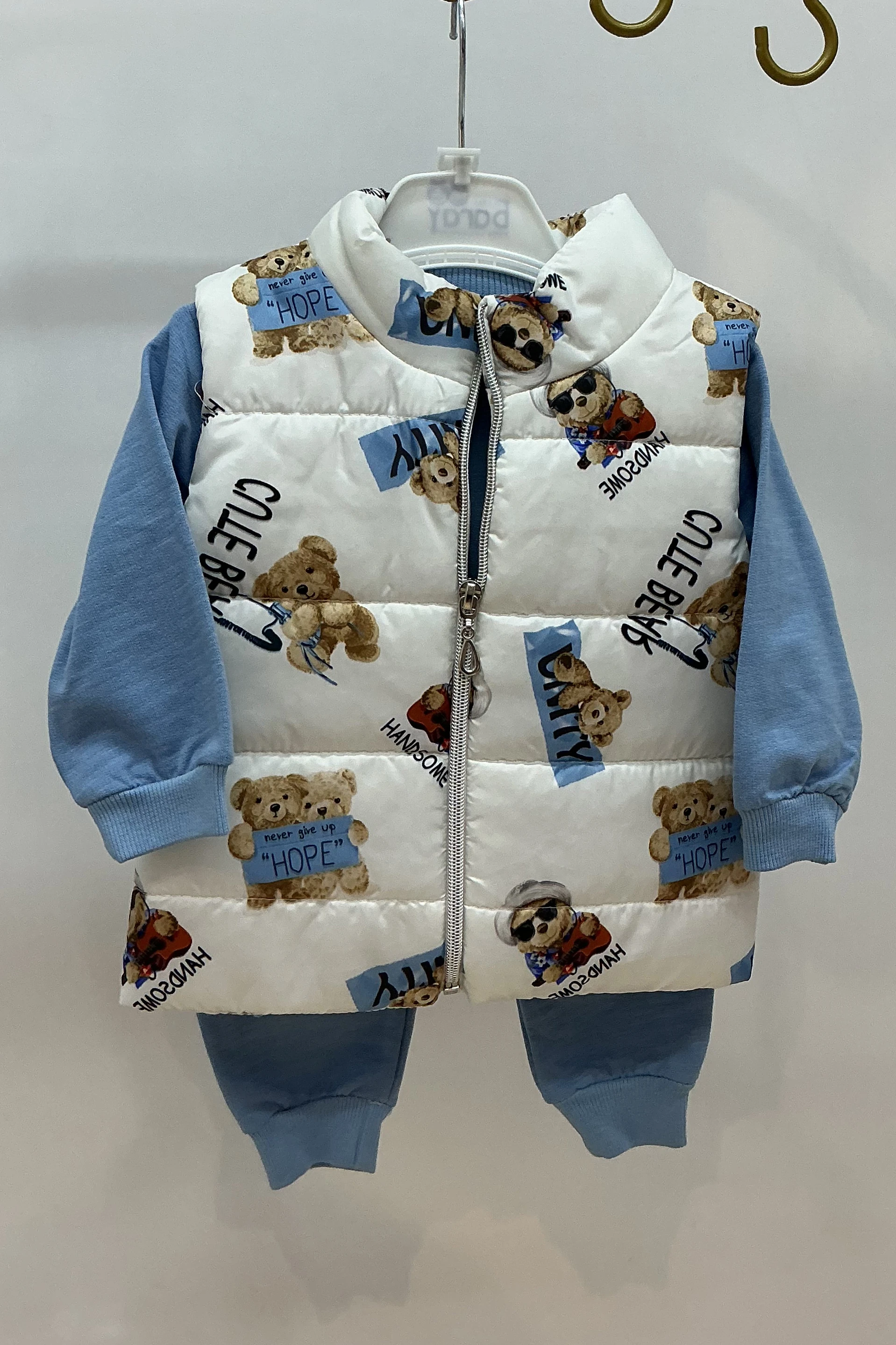 Mikro Ayıcıklı Elyaflı Bebek Takım