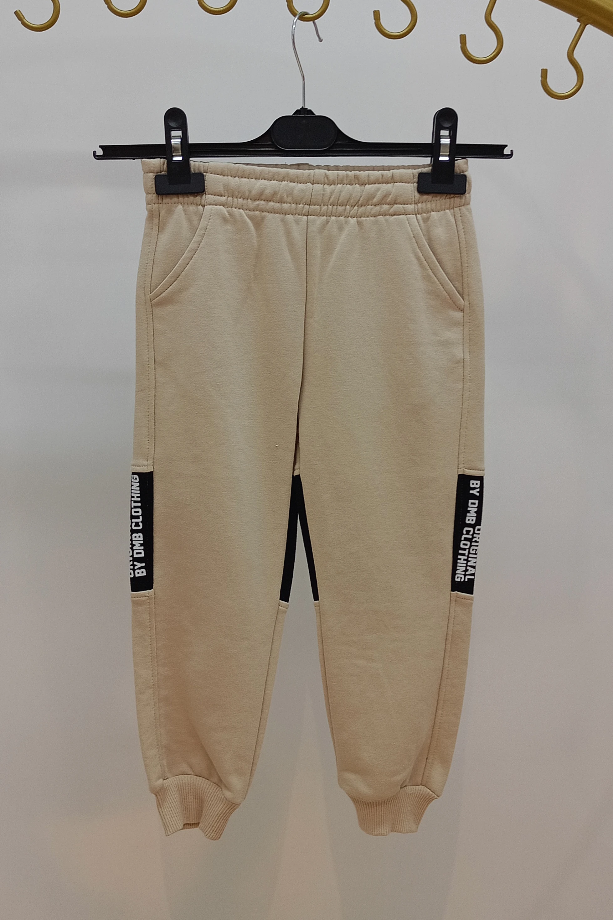 Yazılı Blok Cep Altı Blok Şeritli Erkek Eşofman Takımı