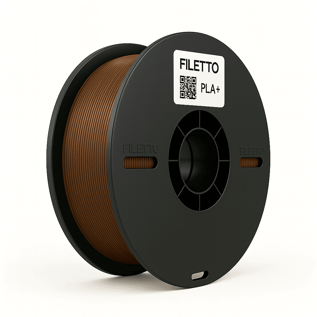 Filetto PLA+ 3D Filament – 1.75mm – 1KG – AMS Uyumlu - Kahverengi