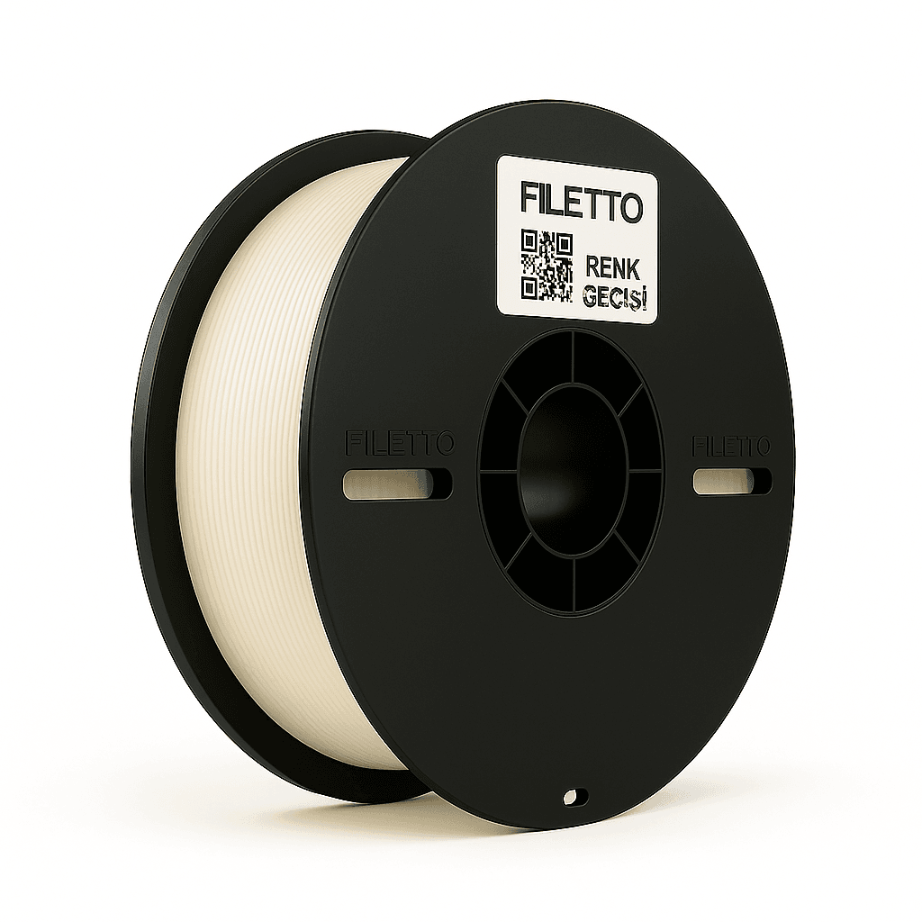 Filetto Pla+ Filament 1.75mm 1 KG - Renk Geçişi Filament - Açık Renk