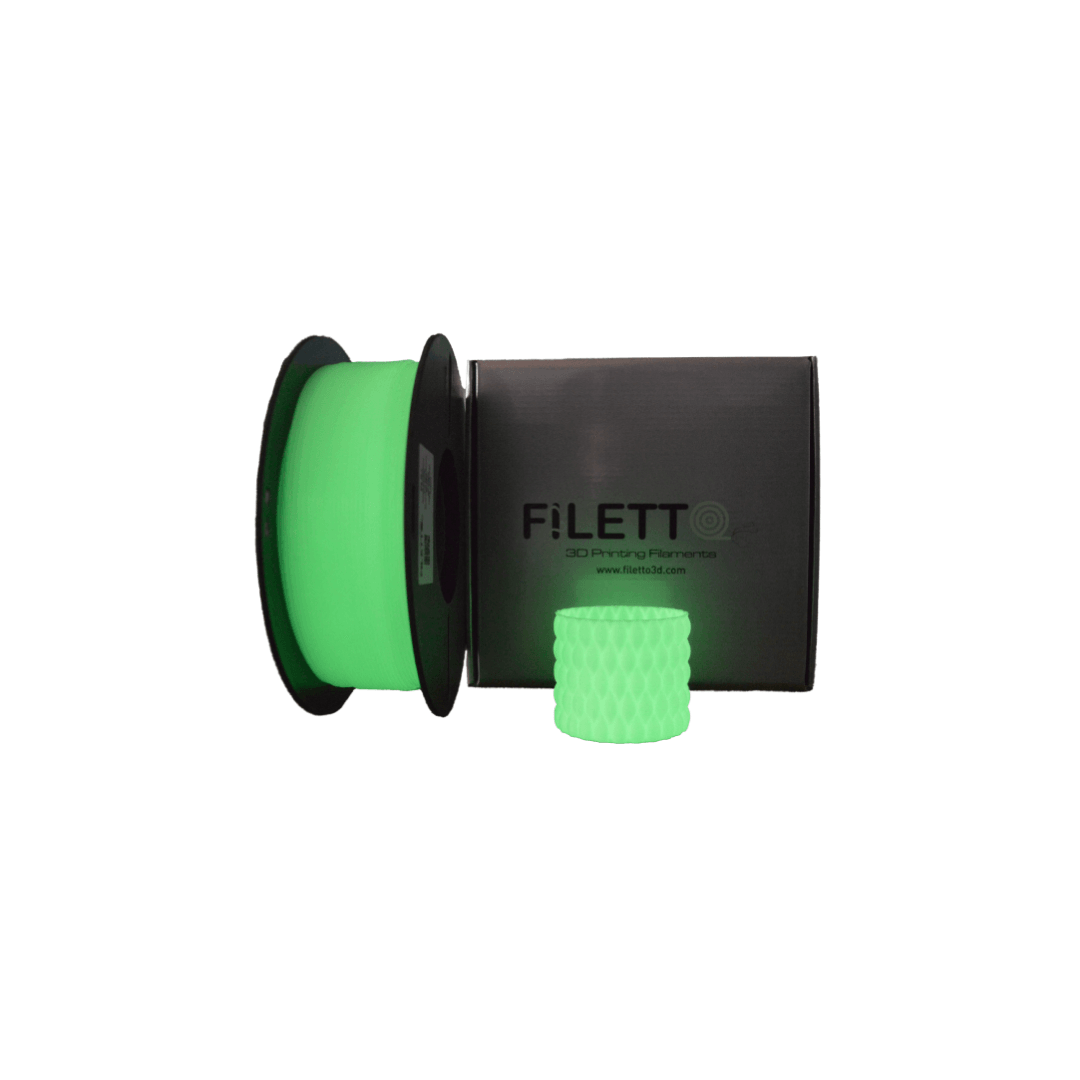 Filetto PLA+ 3D Filament Glow Yeşil – 1.75mm – 1KG – AMS Uyumlu