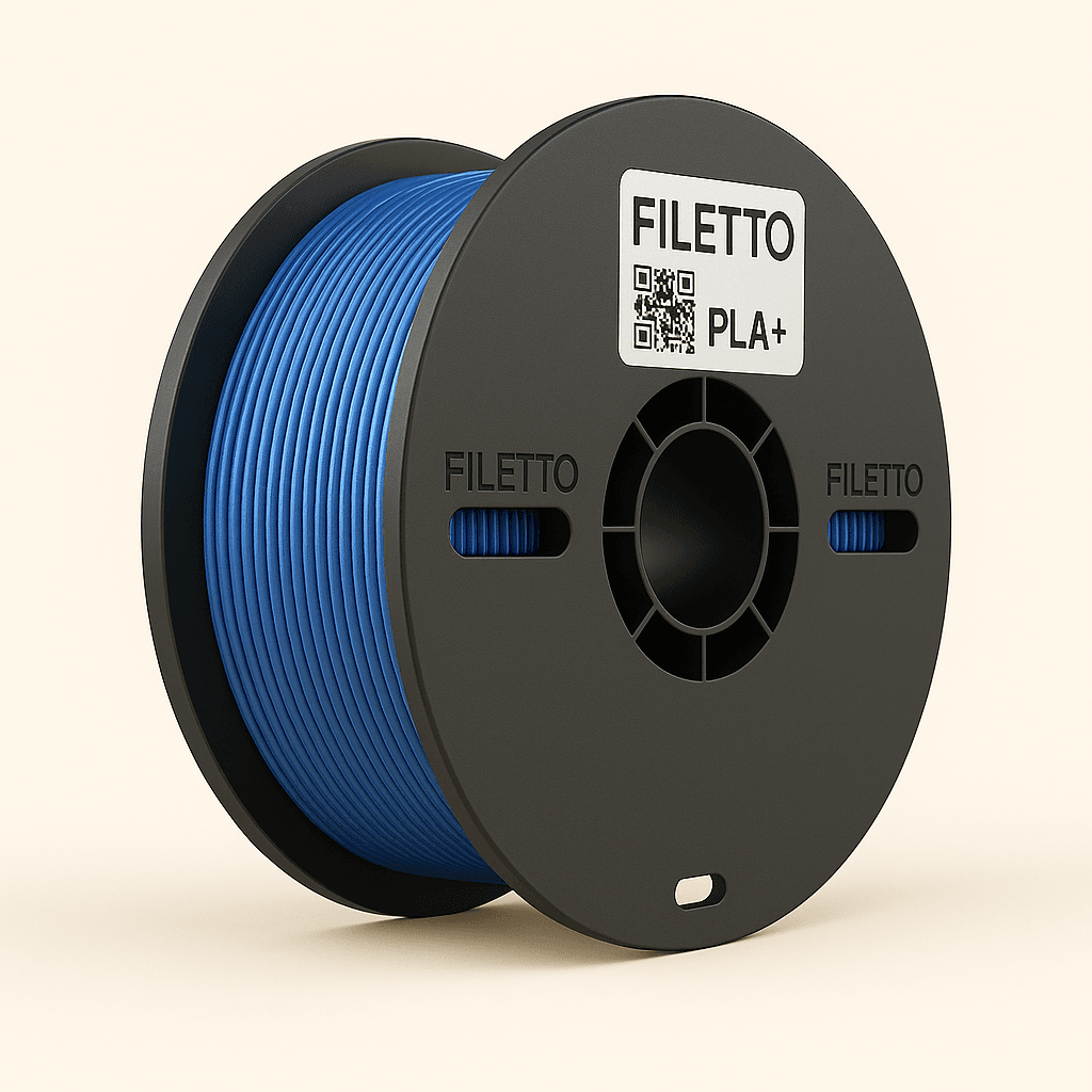 Filetto PLA+ 3D Filament – 1.75mm – 1KG – AMS Uyumlu - Metalik Mavi
