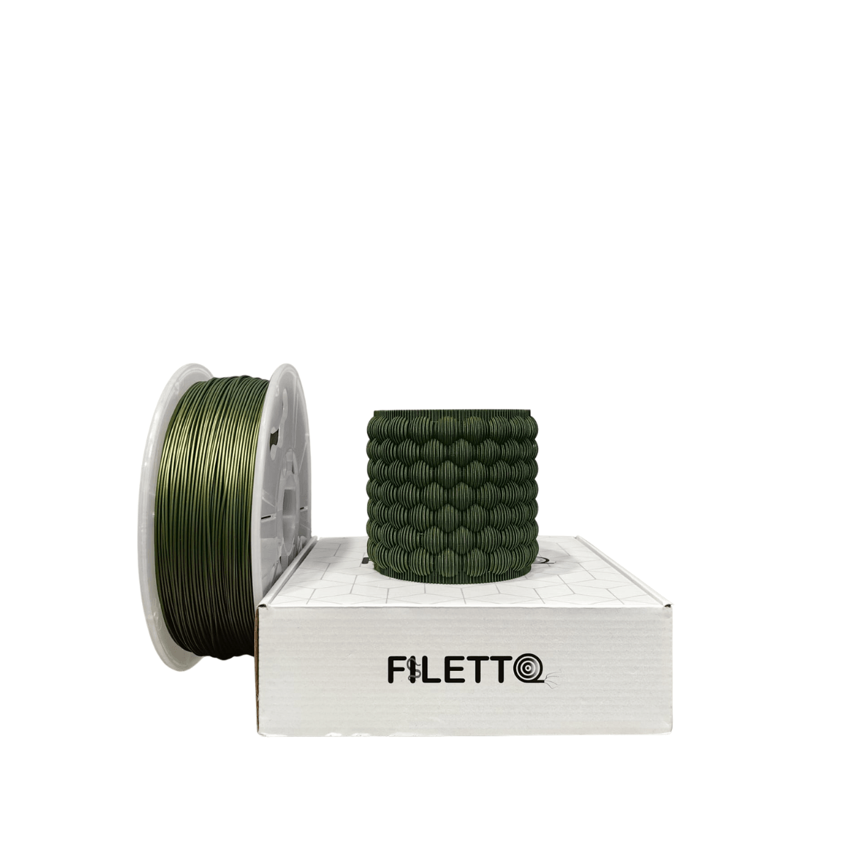 Filetto Pla+ Filament 1.75mm 1KG - Khaki Green