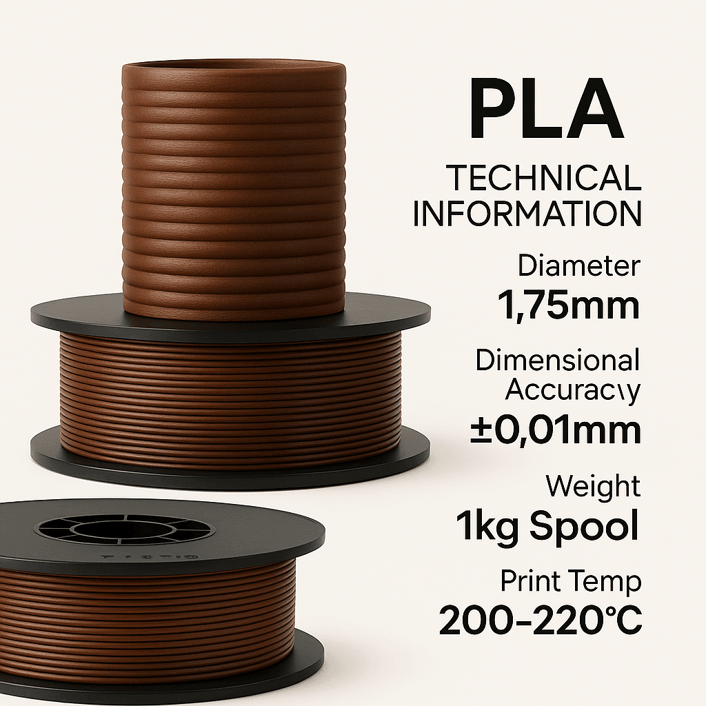 Filetto PLA+ 3D Filament – 1.75mm – 1KG – AMS Uyumlu