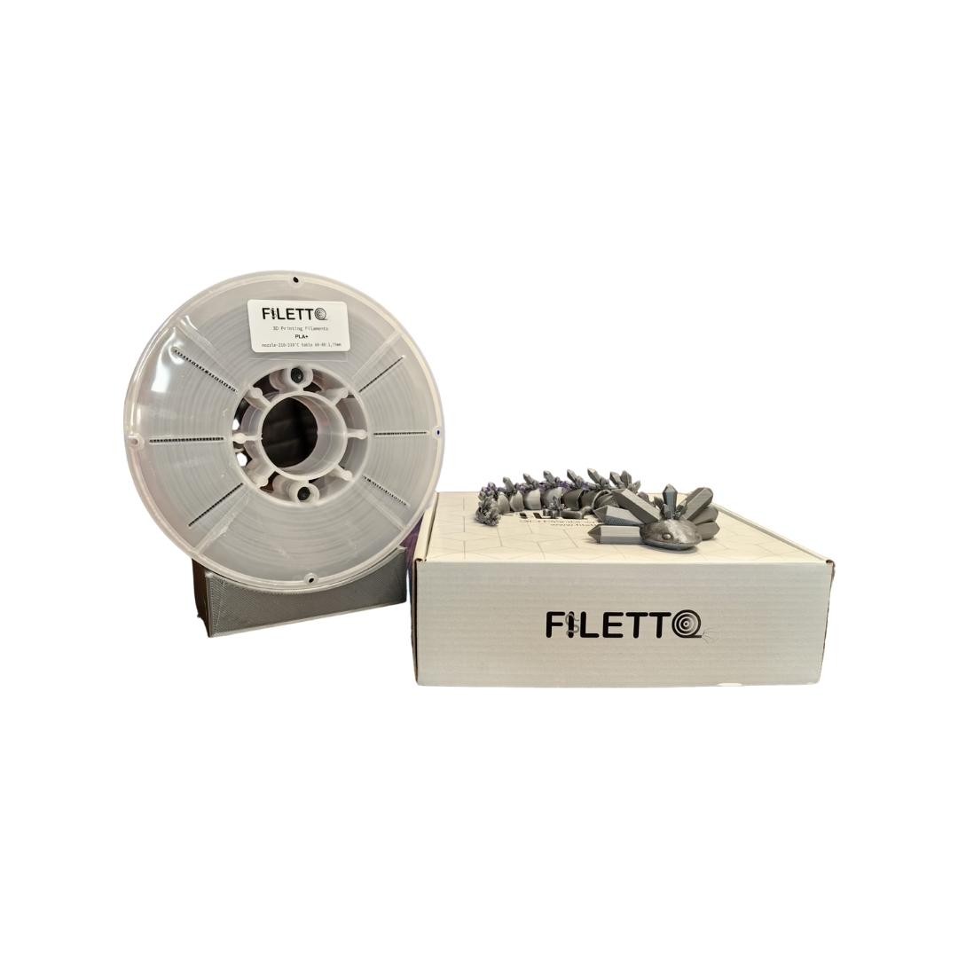 Filetto Pla+ Filament 1.75mm 1 KG - Gümüş Gri