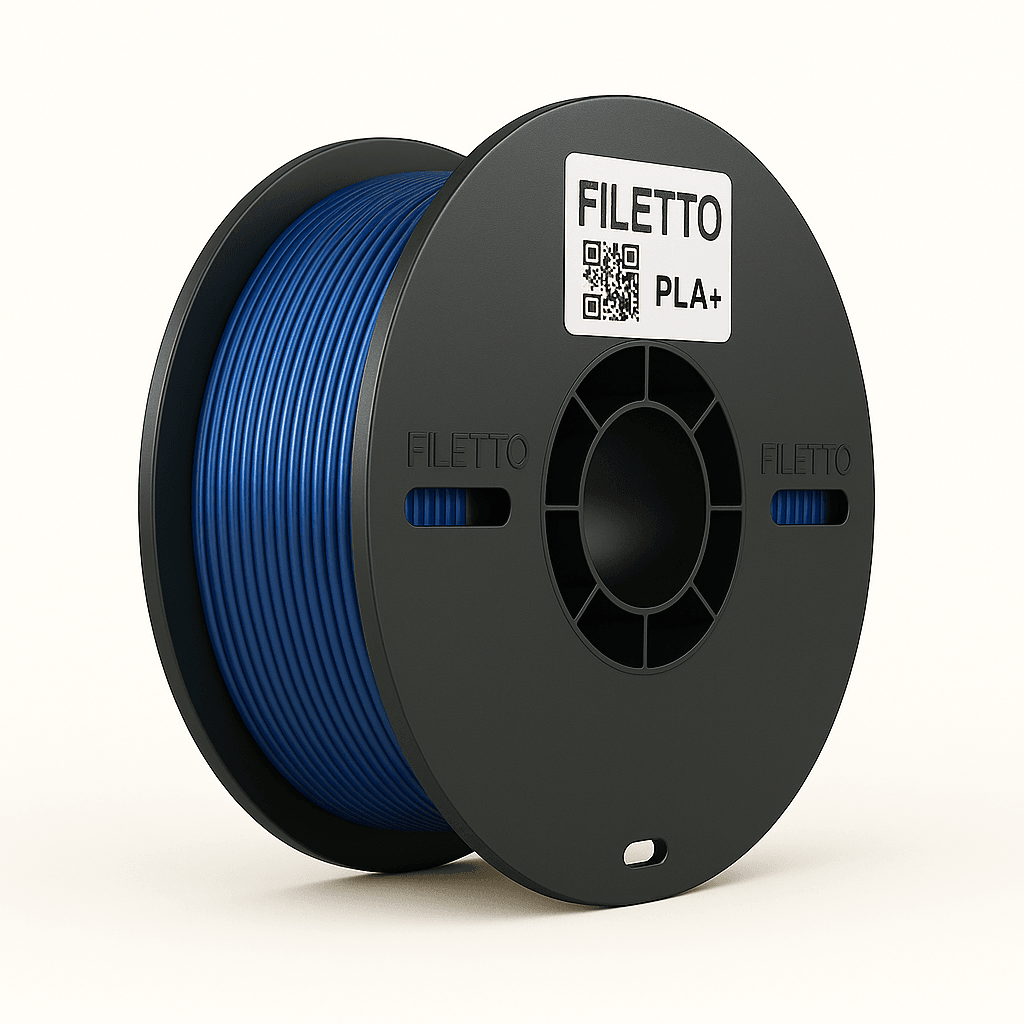 Filetto PLA+ 3D Filament – 1.75mm – 1KG – AMS Uyumlu - Metalik Mavi