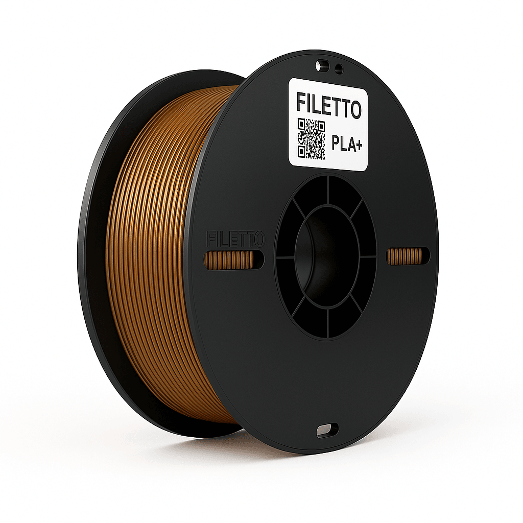 Filetto PLA+ 3D Filament – 1.75mm – 1KG – AMS Uyumlu - Bronz