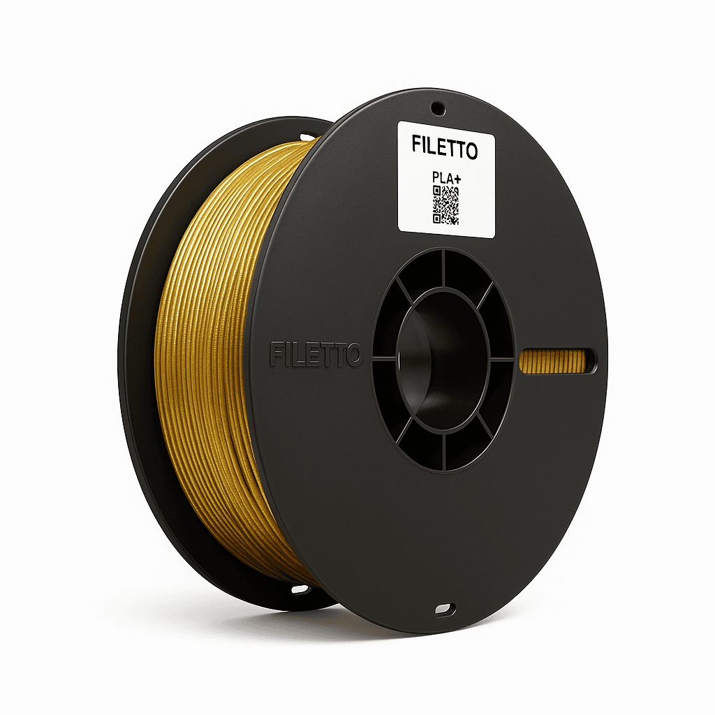 Filetto PLA+ Filament 1.75mm – 3D Yazıcı Filamenti, 1KG Rulo - Bronz