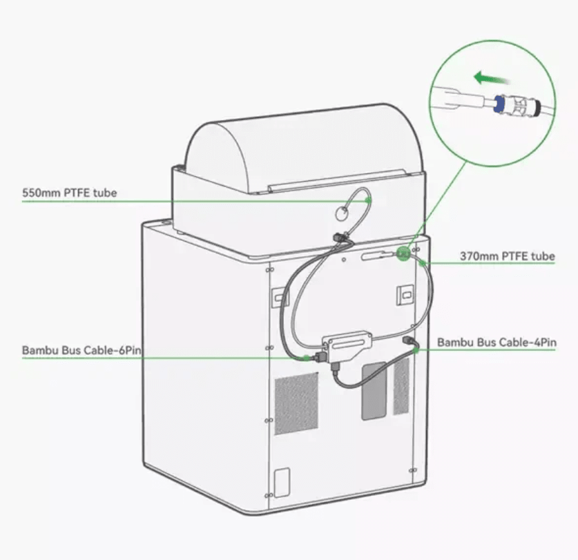 Bambu Lab X1 Serisi PTFE Tüp (3 Adet) - FAT001