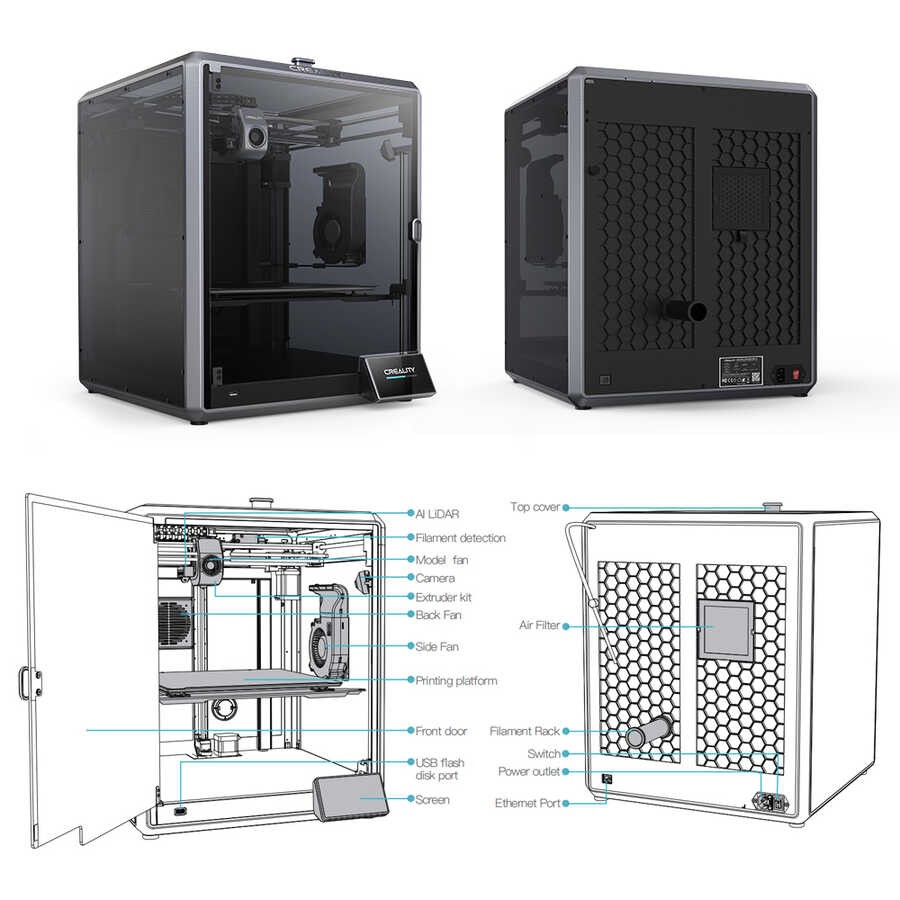 Creality K1 MAX 3D Yazıcı - İKİNCİ EL